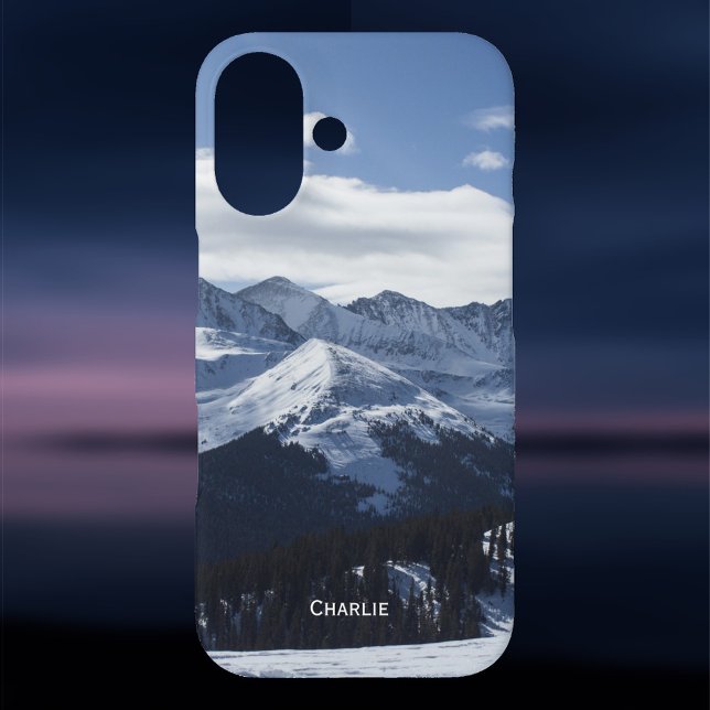 Coques Case-Mate iPhone Vue sur les Alpes. Ajouter un nom à personnaliser (Créateur téléchargé)