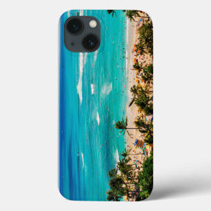 Etui iPhone Case-Mate Vue surélevée de la scène de Waikiki Beach, Honolu