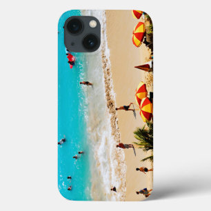 Coque Case-Mate iPhone Vue surélevée de la scène de Waikiki Beach, Honolu