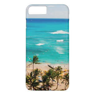 Etui iPhone Case-Mate Vue surélevée de la scène de Waikiki Beach, Honolu