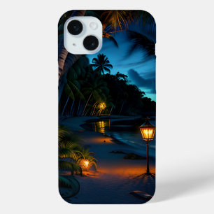 Coque Case-Mate iPhone Vue tropicale Oasis Nuit 2
