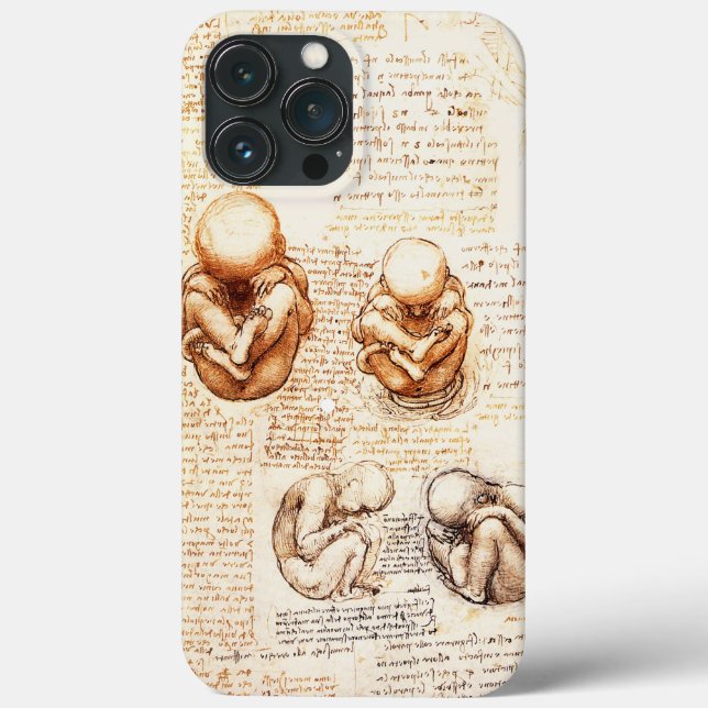Coques Case-Mate iPhone Vues d'un foetus dans l'utérus, Ob-Gyn Médicale (Verso)