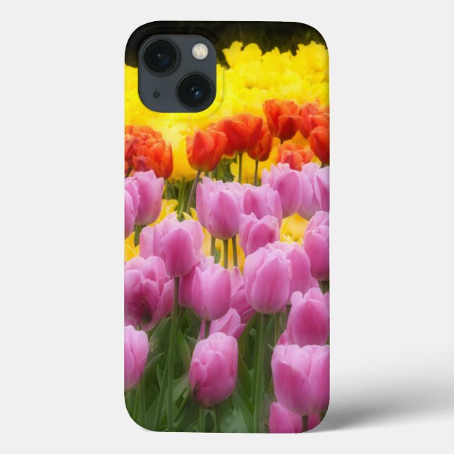Coques Case-Mate iPhone WA, vallée de Skagit, jardin de tulipes Roozengaar (Verso)