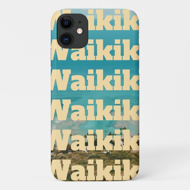 Coques Case-Mate iPhone Waikiki, Honolulu, Oahu, Hawaï (Dos)