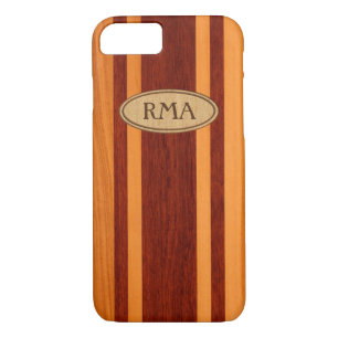 Coque Case-Mate iPhone Waikokos Hawaiian Faux Wood Surboard Monogramme