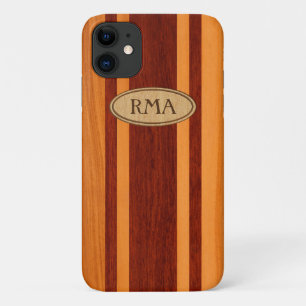 Case-Mate iPhone Case Waikokos Hawaiian Faux Wood Surboard Monogramme