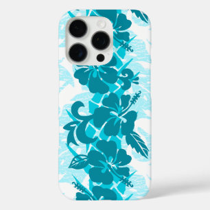 Coque iPhone 16 Pro Waikoloa Hibiscus hawaïen Turquoise floral
