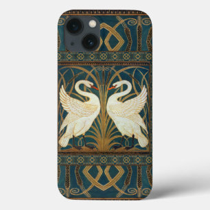Coque Case-Mate iPhone Walter Crane Swan, Rush And Iris Art Nouveau