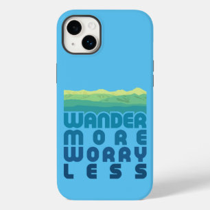 Coque Case-Mate iPhone Wander More Worry Less/blue gradient Coque-Mate iP