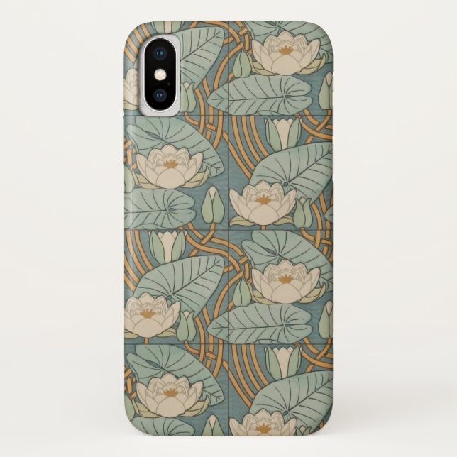 Coques Case-Mate iPhone Water Lys Lily Art Nouveau Nature (Dos)