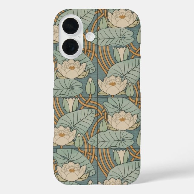 Coques Case-Mate iPhone Water Lys Lily Art Nouveau Nature (Verso)