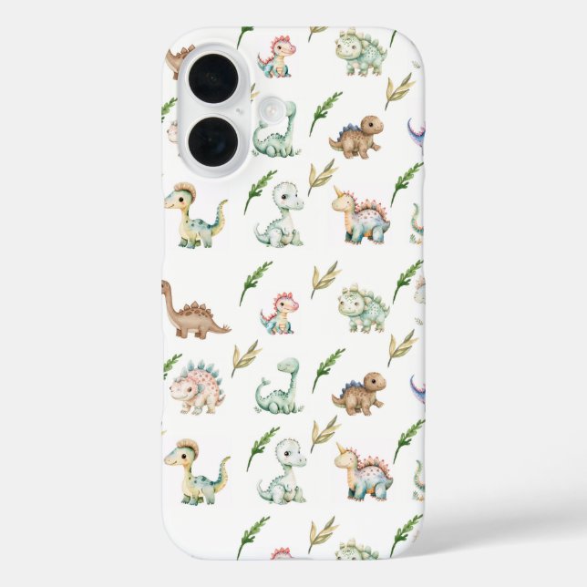 Coques Case-Mate iPhone Watercolor Dinosaur Discovery iphone Case (Verso)