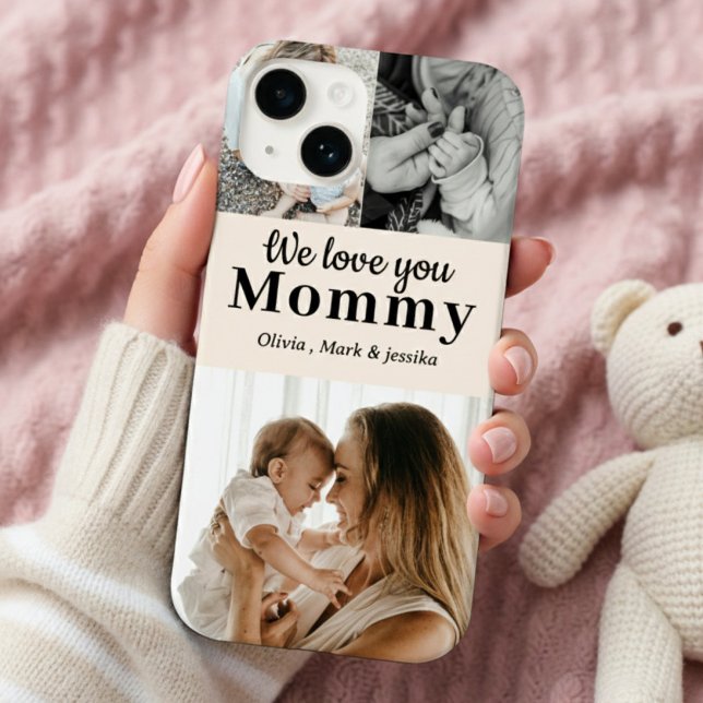 Coques Case-Mate iPhone We Love You Mommy - Custom Photo Collage iPhone (Créateur téléchargé)