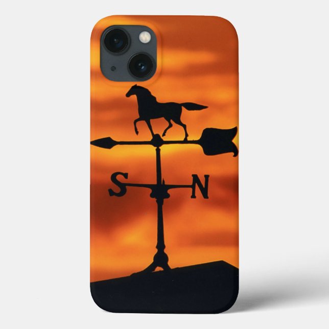 Coques Case-Mate iPhone Weather Vane at Sunset (Verso)