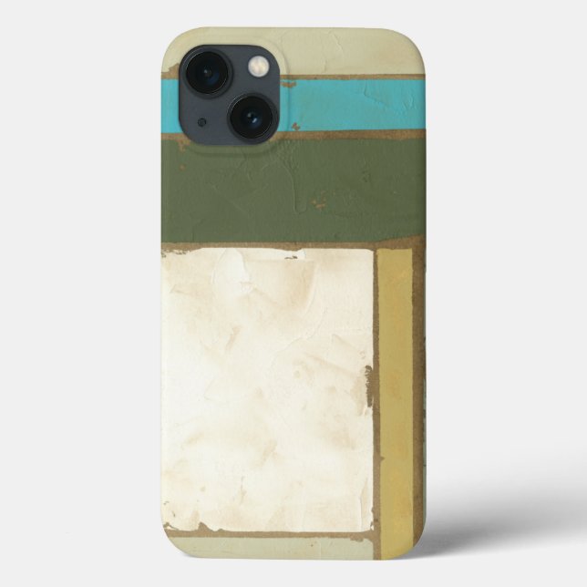 Coques Case-Mate iPhone Weathered Panel Painting by Jennifer Goldberger (Verso)