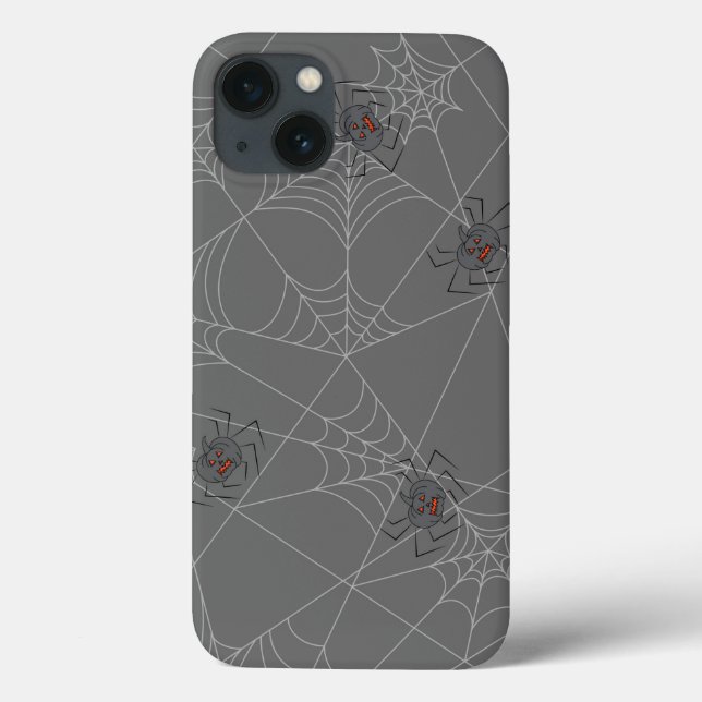 Coques Case-Mate iPhone Web et citrouilles d'araignées d'Halloween (Verso)