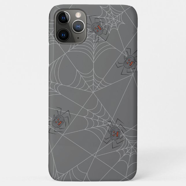 Coques Case-Mate iPhone Web et citrouilles d'araignées d'Halloween (Dos)