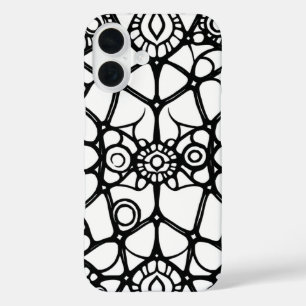 Coque Pour iPhone 16 Web of Wonder : Un Doodle fascinant