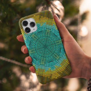 Case-Mate iPhone Case Weer Mandala bleu et jaune