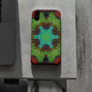 Case-Mate iPhone Case Weer Mandala Vert Rouge et Bleu