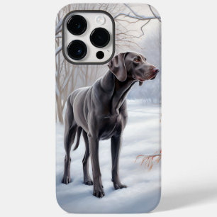 Coque Case-Mate iPhone Weimaraner Laisser Neige Noël