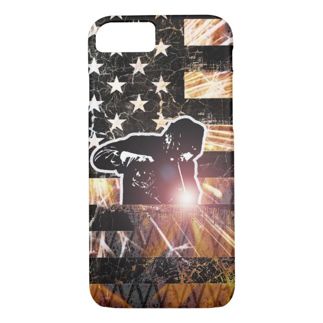 Coques Case-Mate iPhone Welding Flag Sparks and Flames (Dos)