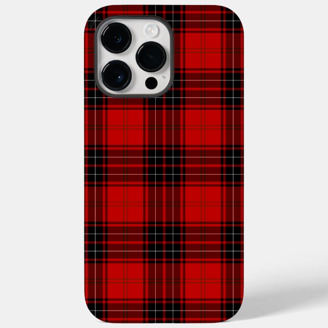 Coques Case-Mate iPhone Wemyss tartan rouge noir plaid (Verso)
