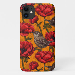 Case-Mate iPhone Case Wens dans un jardin d'anémones rouges