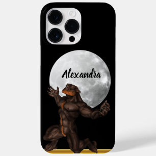 Coque Case-Mate iPhone Werewolf debout devant une lune