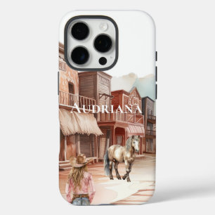 Coque iPhone 16 Pro Western Town