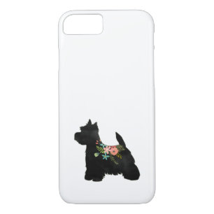 Case-Mate iPhone Case Westie Chien race Boho Floral Silhouette