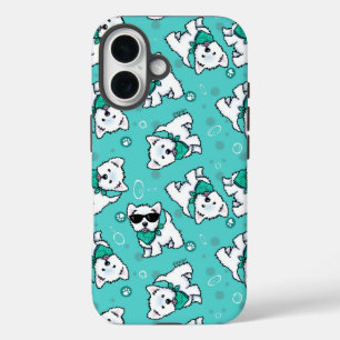 Coque Pour iPhone 16 Westies Cutieface KiniArt