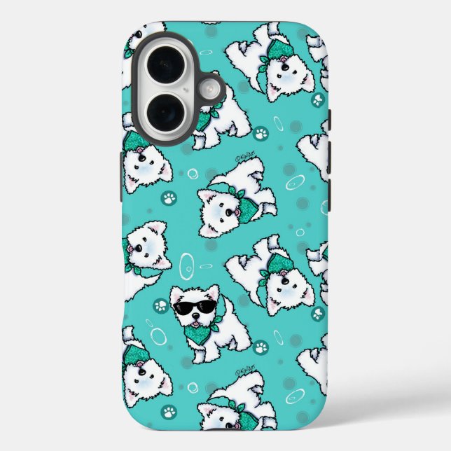 Coques Case-Mate iPhone Westies Cutieface KiniArt (Verso)