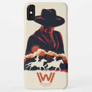 Case-Mate iPhone Case Westworld   Homme en Silhouette du désert noir