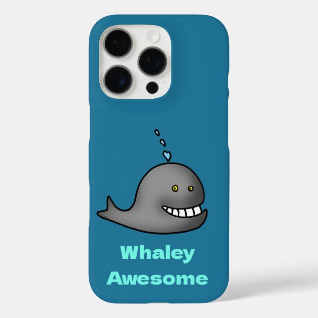 Coques Case-Mate iPhone Whaley Awesome Funny Whale Pun Design (Verso)