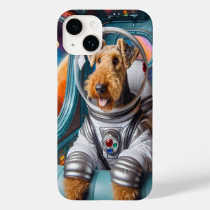 Coque Case-Mate iPhone Whimsical Airedale Terrier Travailler comme astron