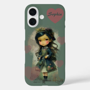 Coque Pour iPhone 16 Whimsical Kawaii Fairy Tale Girl