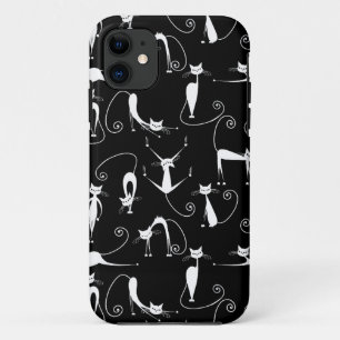 Case-Mate iPhone Case Whimsical Motif de chat blanc maigre