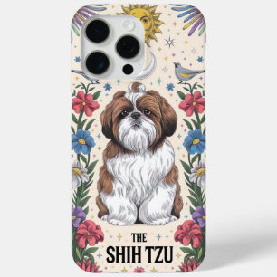 Coque Case-Mate iPhone Whimsical Shih Tzu avec Celestial et Floral Detai