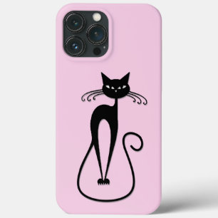 Case-Mate iPhone Case Whimsical Skinny Chat noir rose