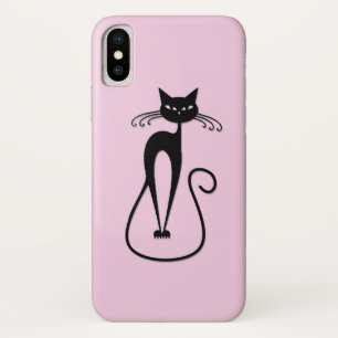 Case-Mate iPhone Case Whimsical Skinny Chat noir rose