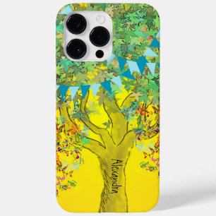 Coques Pour iPhone Whimsical Tree Birdcage Bright Color Notes musical