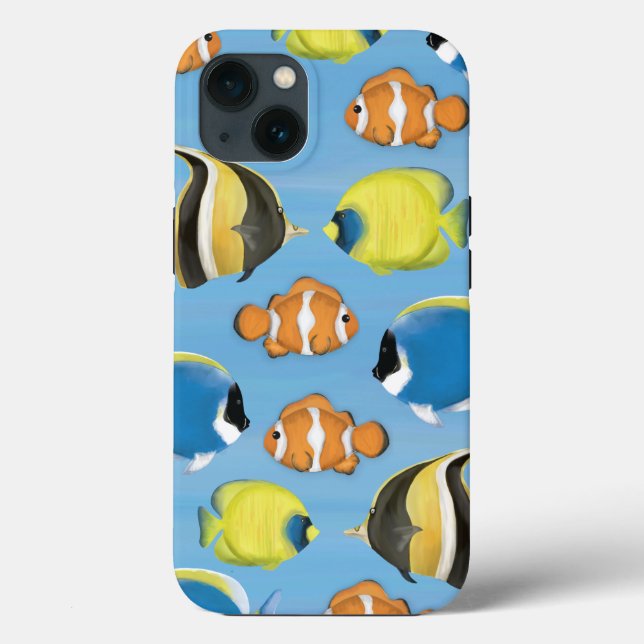 Coques Case-Mate iPhone Whimsical Tropical Océan Poisson Sean Nature (Verso)
