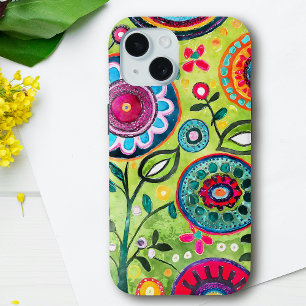 Coque Case-Mate iPhone Whimsical Vibrant Couleur Folk Art Motif Floral