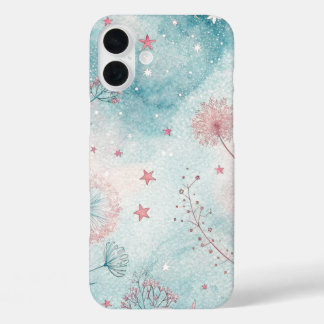 Coque Pour iPhone 16 Plus Whimsy rose et bleu