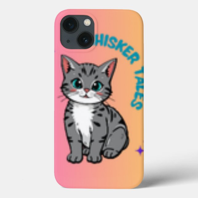 Coques Case-Mate iPhone Whiskers & Tales Cute Cat Storybook Téléphone Case (Verso)