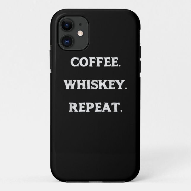 Coques Case-Mate iPhone Whiskey café Répéter (Dos)