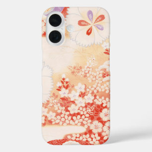 Coque Pour iPhone 16 Whisper de Sakura : Design textile japonais