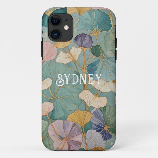 Coques Case-Mate iPhone Whispering Pastel Gingko (Dos)