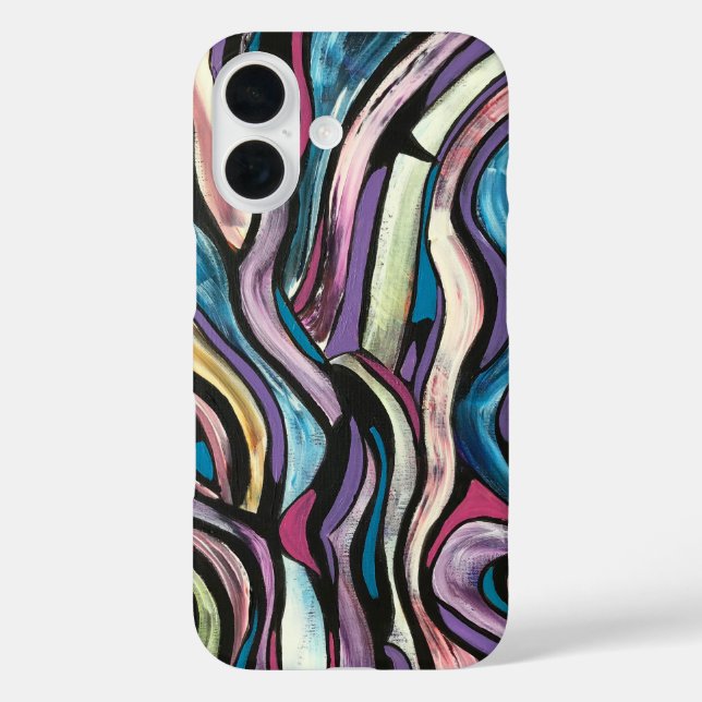 Coques Case-Mate iPhone Whispering Tree-Hand Painted Abstract Art (Verso)